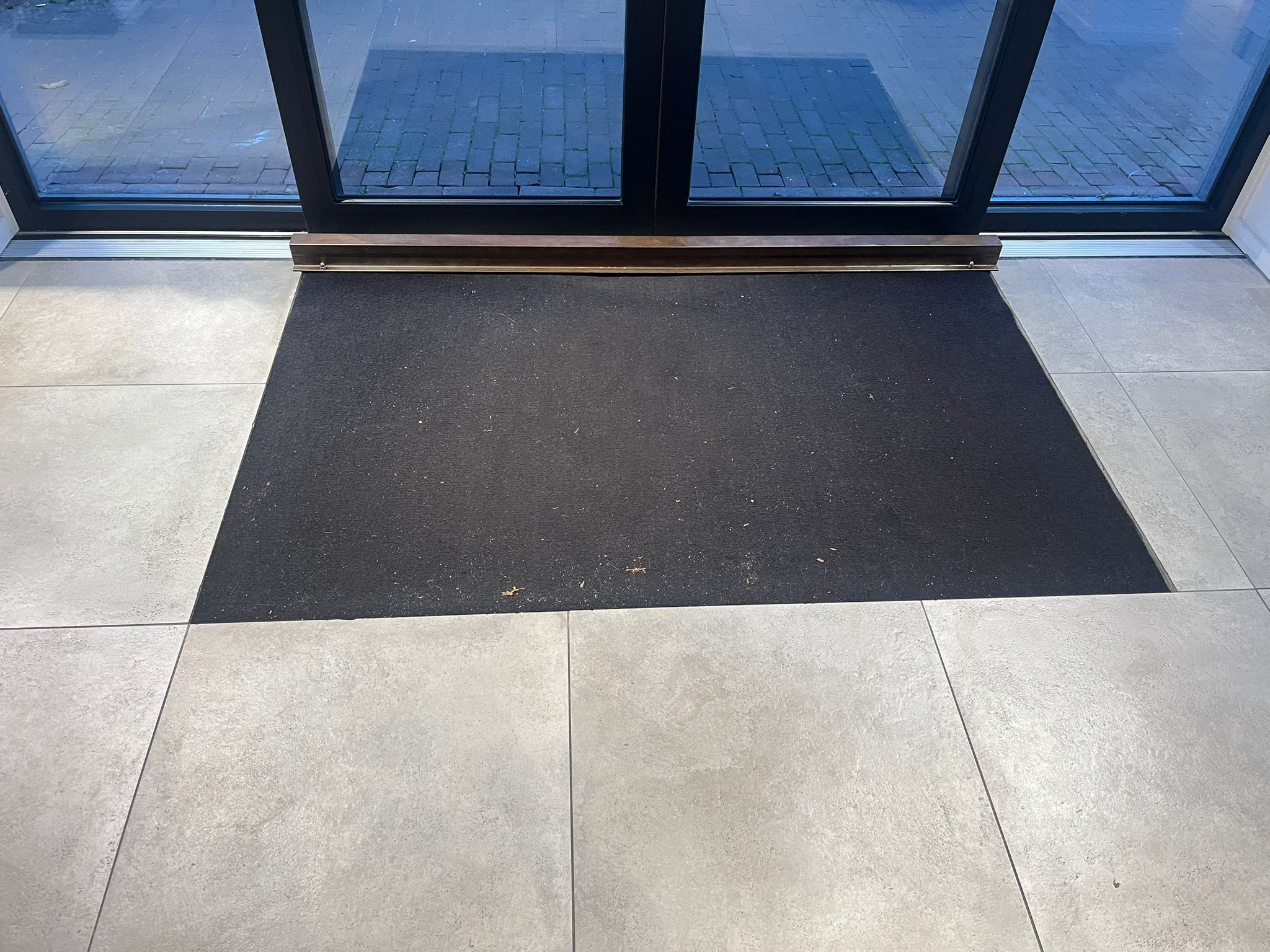 Entrance area before professional cleaning